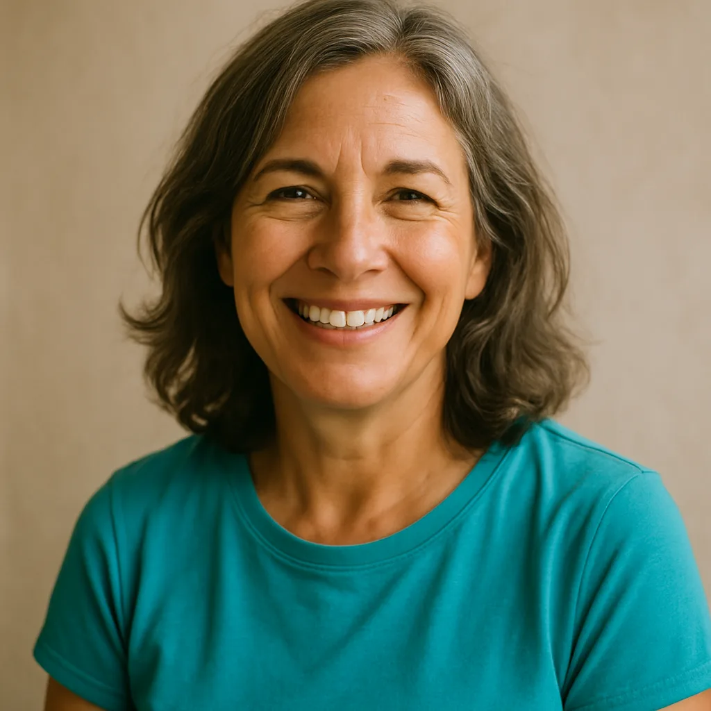 Smiling woman in her 50s — member of The Norfolk Dating Site